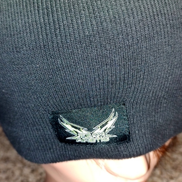 Arctic Cat Tucker Hibbert Team Arctic Beanie - Black Green - Picture 2 of 12